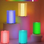 다이내믹 조명  야간 터치 센서 침대 옆 라이트  3D 일루션 디자인  7가지  리모컨 LED : 더지널