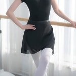 디소르신 발레 스커트 여성 랩 시어 댄스 의상과 성인 빅걸을 위한 허리 타이 조절 가능 Black One Size : 에스와이샵1