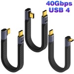 40Gbps Phone SSD 짧은 팔꿈치 5cm 15 케이블 USB4 충전 13 PD240W 유형 노트북 240W 40Gbps FPC L3 13CM : 젬젬하우스몰
