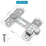 CUKAYO 세트 헛간 문용 안전 도어 잠금장치 헤비 듀티 스테인리스 스틸 농장 플립 게이트 래치 실버 Silver - 4 : 모아스점