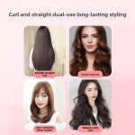 휴대용 미니 헤어 스트레이트 닝 및 컬링 아이언 이중 목적 헤어 스타일링 도구 기숙사 미국을위한 소형 스트레이트 닝 보드 : 사랑컴퍼니