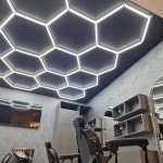 육각형 LED 천장 조명, 벌집 튜브 차고 자동차 디테일링 워크샵 110V-240V : 진성글로벌로지스7