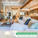 DEGNJU BR30 LED 전구, 디머블 플러드 라이트 실내용 CRI80 7W 65W 2700K 소프트 화이트 650루멘, 15000 수명의 오목한 전구, 실내용 E26... 