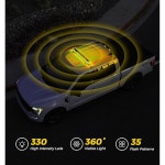 Xprite 42인치 330 LED 옥상 비상 스트로브 라이트 바 대형 점멸 경고등 조정 가능한 장착 브래킷 건설 차량 견인 작업 트럭 쟁기 픽업... 