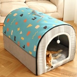 해피샵29 쿠션 대형견 하우스 75cm 블루 대형견방석 애견집 강아지집 애견쉼터 강아지침대 애견켄넬 : 해피샵29