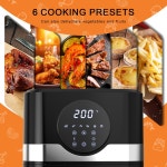 HESIRA 대용량 전기 에어 프라이어 오일 프리 자동 키친 200 베이킹 대류오븐 : 슈거솔트