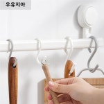 바나나걸이 거치대 홀더 S형 키친 욕실 링클립 구멍걸이 다기능 식탁 주방 : 유니트랜스