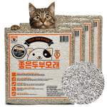 마리펫 좋은 고양이 두부모래 가는입자 크랙형 활성탄 숯, 4.2kg, 4개 : 마리펫몰