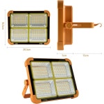 코시이지 휴대용 LED 작업용 태양광 조명 100W 16500mAh 10000 LM, 스텝리스 밝기 작업 현장 배터리 충전식 바닥 조명, 허리케인 어버이날을... 
