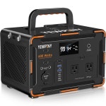 예피니 EM600 태양광 발전소 600W 휴대용 발전기 599 4WH LIFEPO4 배터리 USB C PD 100W 사인 웨이브 10개 출력 캠핑 야외 비상 시 무선... 