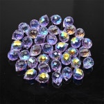 AAA 10mm 반짝 이는면 처리 된 오스트리아 자수정 비즈 유리 스페이서 팔찌 목걸이 귀걸이 만들기 DIY H1422 10x8mm 10pcs : 올인원글로벌