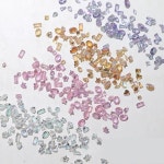 50PCS 스파클 5A 미니 지르콘 오로라 얼음 반투명 코냑 믹스 모양 샤프 다이아몬드 네일 아트 라인 석 장식 매니큐어 매력 : 차차몰리