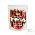 장수토어 애견간식 오리크런치 1kg 행동유도 치석제거 사냥본능 분리불안 관계형성 : 생활용품추천상점