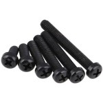 RTHKOLP 50pcs M2 나일론 둥근 머리 나사 PA66 크로스 팬 플라스틱 나사 볼트 절연 볼트 검정색 GB818 4mm 12mm : 집앞해외창고