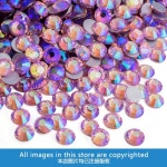 Lt 핑크 AB 네일 아트 라인석 비 픽스 반짝이 유리 스트라스 크리스탈 드릴 장식 H0040 : 자이언샵