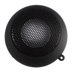 ASHATA 미니 휴대용 여행용 3.5mm 스피커, 경량 스피커, 휴대폰 MP3 PC용 배터리 내장, 가정용, 실외용 휴대용 유선 스피커(블랙) : 피크온원