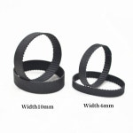 MXL 블랙 고무 동기 벨트 폭 6/10mm 번호 치아 149 150 151 152 153 154 155 156 158 159 160 162 163 165 168-171 : 소이물류