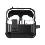 보안 잠금 장치가 있는 Galaxy Buds 3/3 Pro용 플립 뚜껑 케이스 무선 충전 호환 디자인 : jjcompanyy