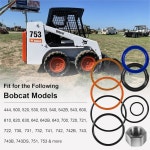 Bobcat 444 500 스키드 키트 교체 씰 753 610 742 리프트 743 643 유압 스티어 등을 위한 6803329, 실린더 7137769 OEM 642 : 럭스픽59