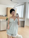 체크프릴홈웨어(캡내장) : 오브유 of.u