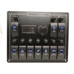 캠핑카 컨트롤러 요트 10구 USB 카라반 트레일러 키트 8구 충전기 전기 4인승 스위치 콤비네이션 패널 S0038 : 화이트트리004