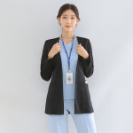 샵피라 S0812 원단선택 자켓형 가디건 간호복 간호사유니폼 : 샵피라