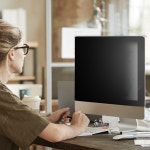 지클릭커 휴가드 사생활보호 블루라이트 차단 거치형 모니터 보안필름 27형 (68.58cm) : 당신마트