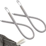 2PCS  쉬운 스레더 Drawstrings 교체 금속 로프 스레더 바늘 스틱 바지에 대 한 다목적 봄 Drawstring 스레더 : 소이물류