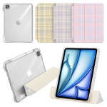 아이패드 에어 6 7세대 13 M2/M3 세로거치 분리형 체크 슬라이드 투명 케이스 IO-36 : 태블릿마켓
