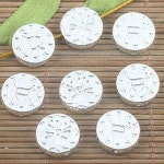 티베탄 실버 컬러 원형 스페이서 비드, 13mm 디클리케이트, 13x3.2mm 홀, 1.8mm, H3156, 10 개 : 운김무역