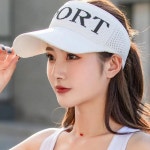 뉴트론 여자 여성 여름 자외선 차단 스포츠 골프 니트 운동 썬캡 : 쇼핑캐슬