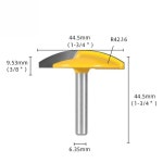 고품질 소형 볼 라우터 비트, 목공 및 문짝 나이프 커터에 최적, 6.35mm 및 8mm 생크, 1PC : 소이물류