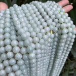천연 미얀마 옥 및 경옥 스톤 비즈, 원석, DIY 느슨한 쥬얼리 제작 스트랜드, 15 인치 도매 : 은율무역