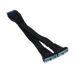 UBANU USB 3.0 헤더 스플리터 확장 케이블, 마더보드 DIY 제품용 19/20 핀 1~2 Y 타입 내부 어댑터 허브 스플리터(5.9인치) : 인선상사02