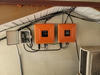 [파주 시공사례] 현대 6.35kW 가정용 태양광발전 금비전자 인버터 지붕 부착형 : 홈에너지