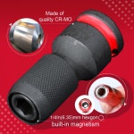 Geinxurn 임팩트 스크루드라이버 비트 홀더 1/2 인치 3/8 인치 1/4 인치 스퀘어 드라이브 1/4 인치 퀵릴리즈 육각 소켓 포함 : 집앞해외창고