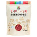 딸기쿠키그래뉼(레드크런치) 1kg 빼빼로만들기 크런키초콜릿 머핀재료 컵케익 발렌타인 데이 : 이홈베이킹