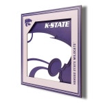 YouTheFan NCAA 캔자스 스테이트 와일드캣츠 3D 로고 시리즈 월 아트 - 30.5x30.5cm(12 유타 유테스 : 4우주상사