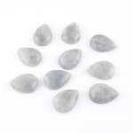 10Pcs 천연 보석 Labradoirte 18x25mm 구멍 없음 눈물 카보 숑 CAB 비즈 DIY 손수 만들기 TU3224 : 은율무역