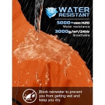 등산 여행 캠핑용 후드 방수 아웃도어 레인코트가 달린 가벼운 TACVASEN 남성용 레인 재킷 Army Green Small : 에메리아