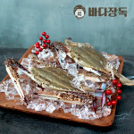 싱싱한 국내산 급냉 냉동 꽃게 몽당 숫 소, 1kg, 1개 : 바다장독