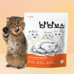 야옹섬 고양이 간식 트릿 냠냠보스 고양이간식 닭가슴살, 50g, 1개 : 야옹섬