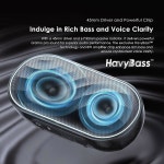 오라이모 스페이스박스 블루투스 스피커, 하비 베이스가 장착된 휴대용 무선 개인화된 조명 효과, 앱 제어, 내장 마이크, 지원 TF 카드, FM... 