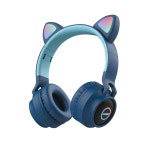 디알고 BH028C 키즈 헤드셋 고양이 귀 무선 블루투스 유아 스터디 헤드폰 : 게이밍 몬스터 기어