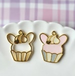 토끼 휘핑크림 컵케이크 프레임 2개입 레진공예 레진아트 : 목하상점