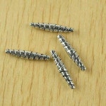 티베트 실버 접이식 금속 스페이서 비즈, 25.5x5mm 구멍, h2499, 0.7mm, 20 개 : 운김무역