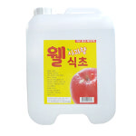 대용량 식초 12.5kg 세탁헹굼 채소과일세척 업소용 사과식초 말통주방 : 제이엘상사