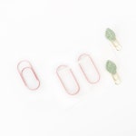 TUTU 로즈 골드 종이 클립, 전기 도금 금속 종이 클립, 사진 클립, 장식 문구, H0166, 50mm 박스 당 50 개 : 슬기로운직구상사
