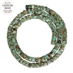 LINSOIR-110 개/스트랜드 천연 석재 아프리카 만든 비즈, 직경 5.5mm, 느슨한 론델 스페이서 DIY 쥬얼리 제작 F5428 : 은율무역