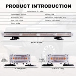 NRGEDZAM 138 어드바이저 비상등 LED 안전 양면 라이트 교통 플로우 ATV용 스노우 차량용 앰버 차량 위험 트럭 비콘 경고 견인 스트로브... 